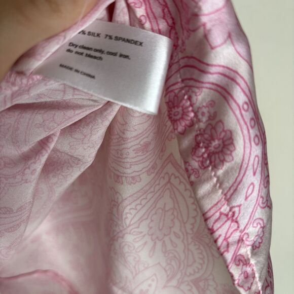 Frankie's Bikinis Fifi Silk Set Pink Paisley - Picture 4 of 9